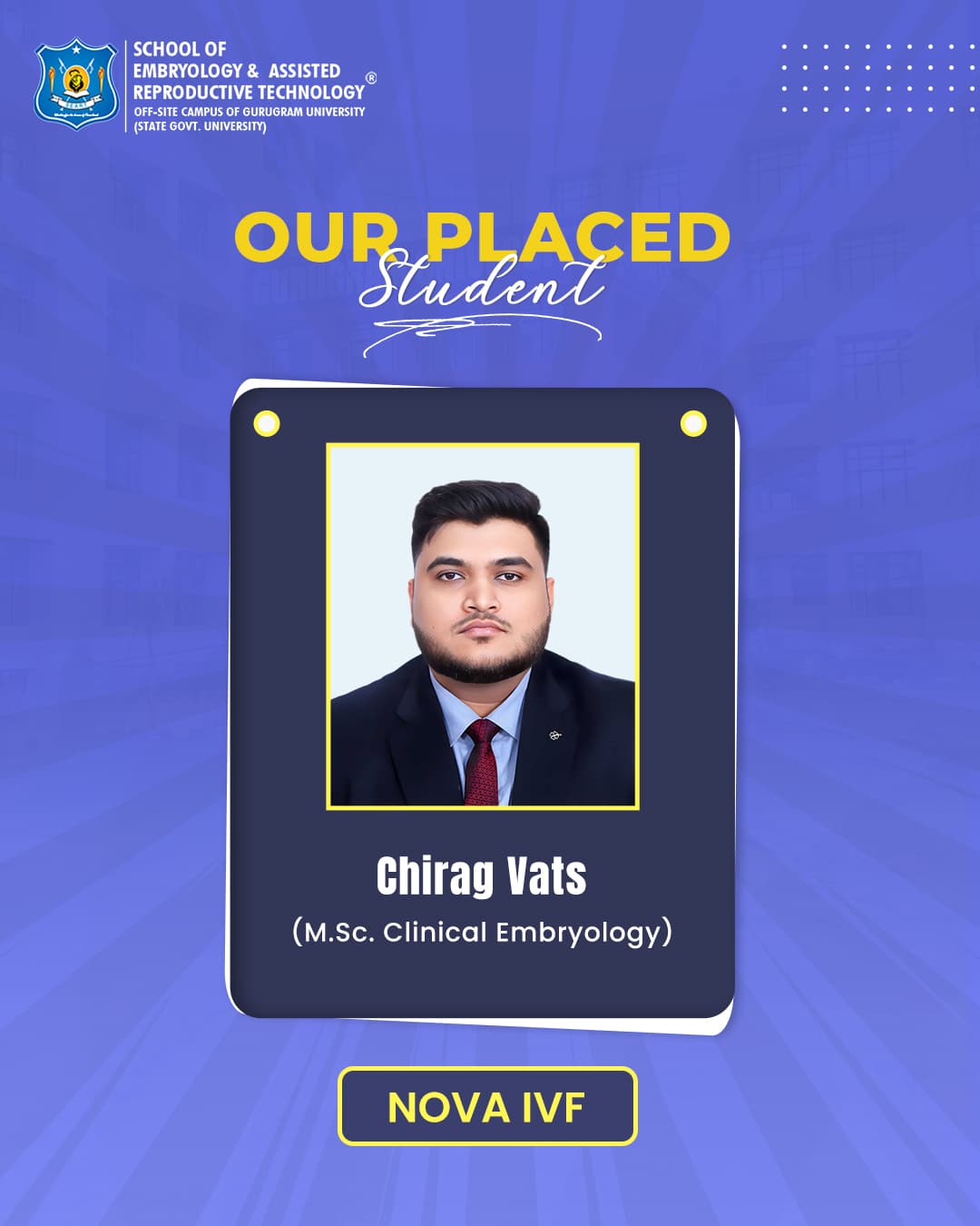 Chirag Vats – SEART placed student