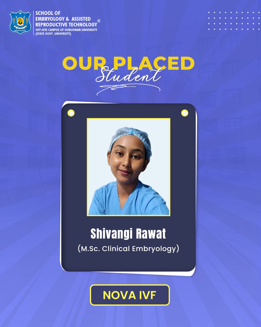 Shivangi Rawat – SEART placed student